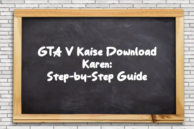 GTA V Kaise Download Karen: Step-by-Step Guide