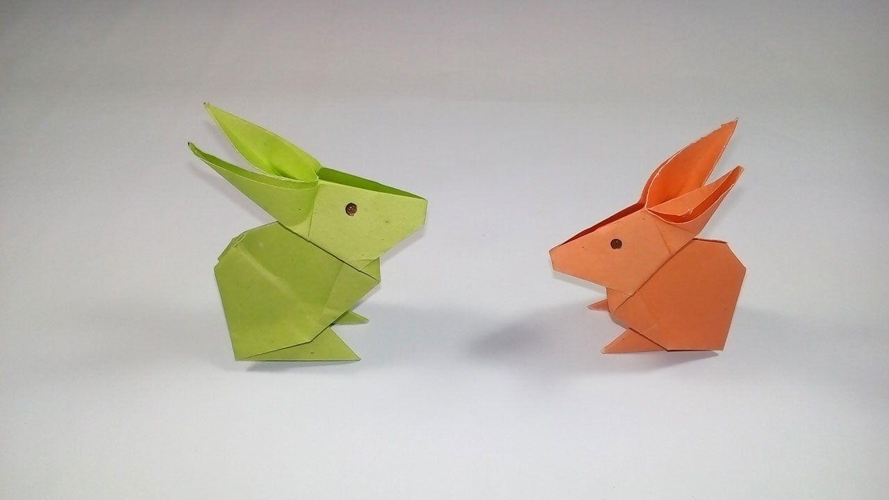 How To Make A Paper Rabbit Origami Rabbit For Beginners