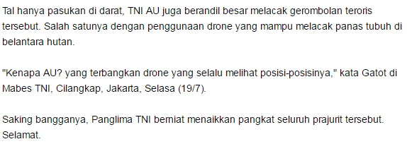 Sungguh Kolaborasi yang luar biasa, Drone Di Udara Untuk Memantau Posisi Target dan Tim Raider Melakukan Serangan Mendadak :D dan akhirnya santoso pun meregang nyawa - Commando