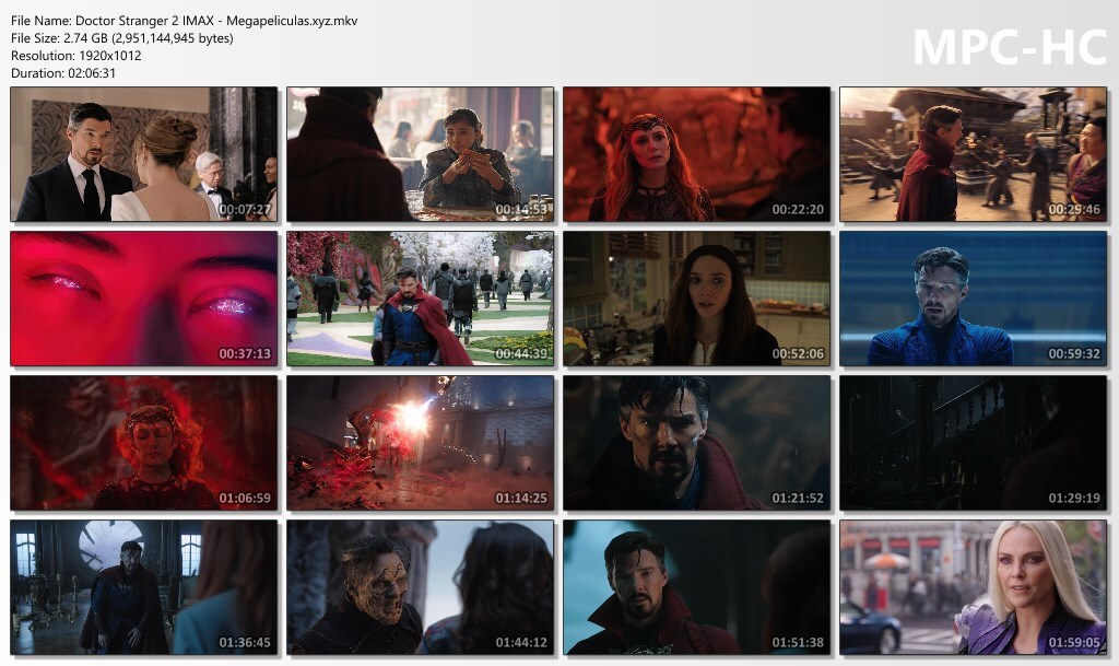 capturas película Doctor Strange En el Multiverso de la Locura IMAX latino