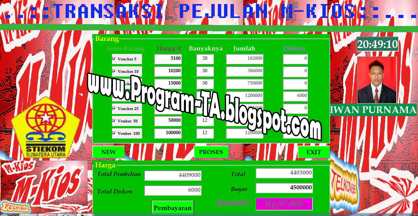 Contoh Program Vb Toko Buku - Contoh Wa