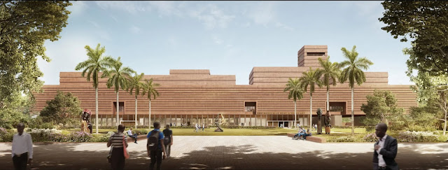 3D-рендеринг Музея Западной Африки в Эдо