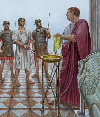 Pilate washing hands