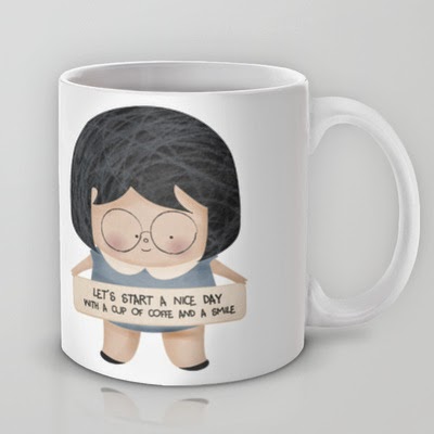 taza con ilustracion empieza un buen día