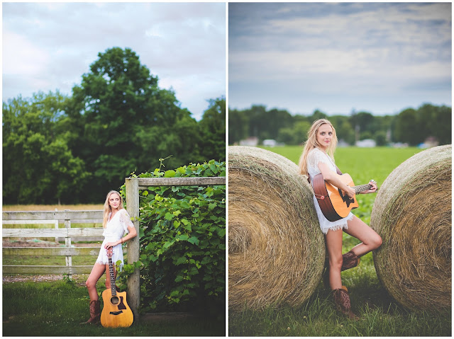 senior photos with guitar