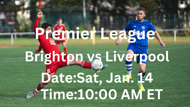 Watch Brighton vs Liverpool Live Streaming Free Premier League Online