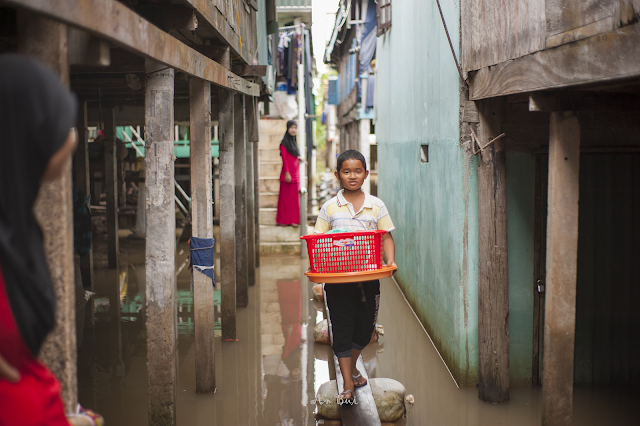 An Bui 2018 Chau Doc - flooding season at the Cham village (lụt ở Làng Chăm Châu Đốc)