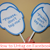 How to Untag someone On Facebook App