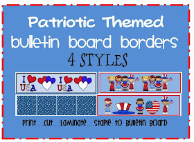 patriotic themed bulletin board border