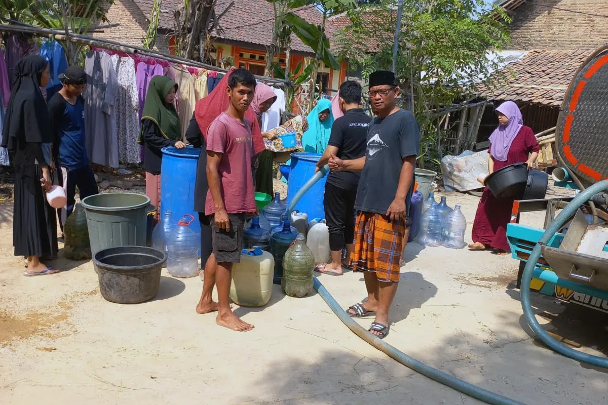 MBS Kembali Kirim Bantuan Air Bersih ke Warga Terdampak Kemarau