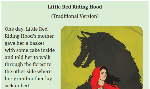 Terjemahan Teks Little Red Riding Hood (Traditional Version)