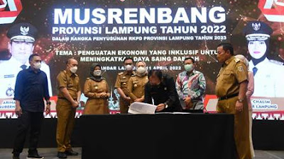 Mingrum Gumay Hadiri Musrenbang Lampung 2022