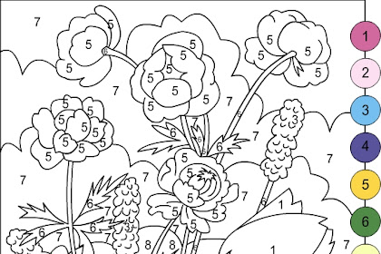 14+ Flower Color By Number