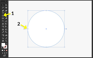 Buat shape circle atau bentuk lingkaran