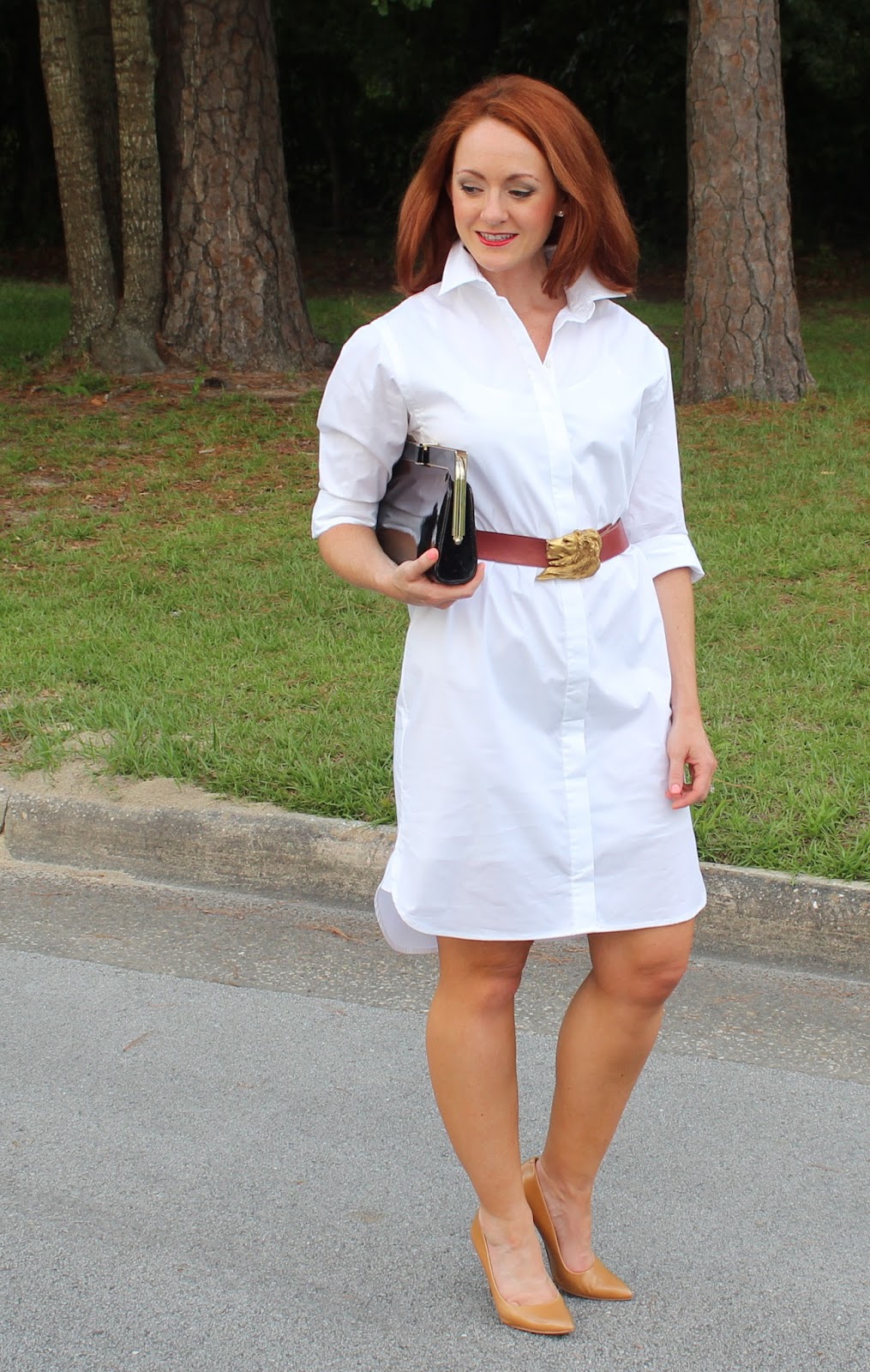  Dress  Beautifully Crisp White  Shirtdress