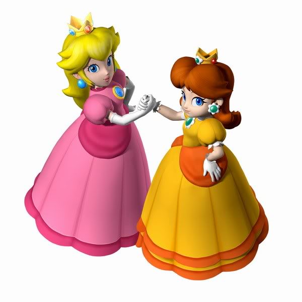 princess peach and daisy vs michael jackson. princess peach and daisy doing