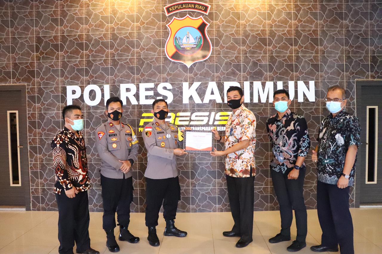 PT Bank BNI  Berikan Penghargaan Kepada Kapolres Karimun