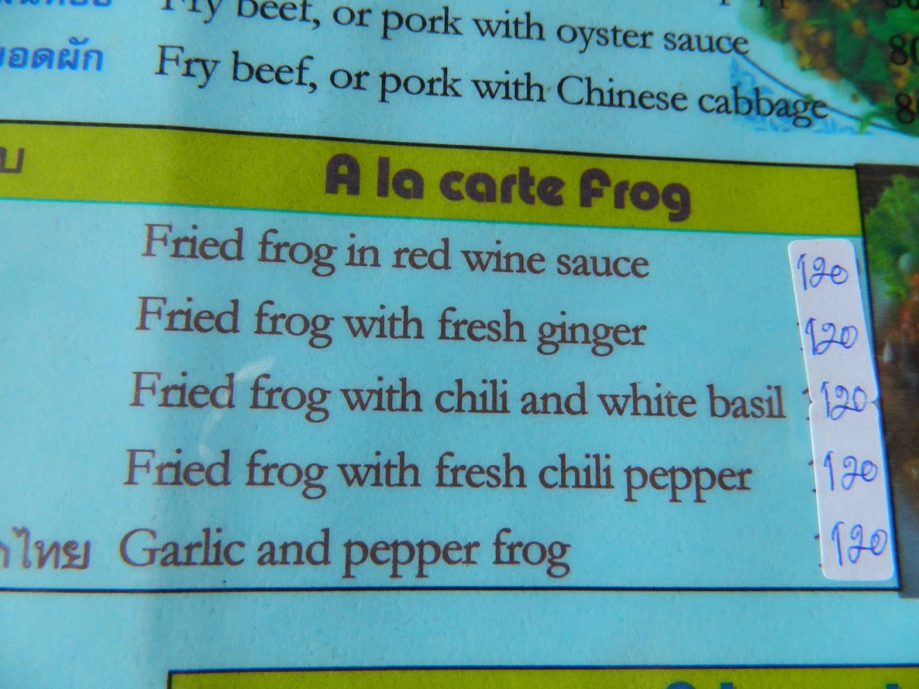 How Do You Like Your Frog?