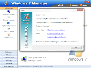 Windows 7 Manager 4.1.0 Final incl Keygen