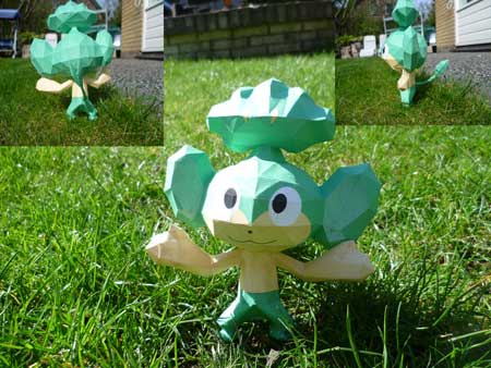 Pokemon Pansage Papercraft