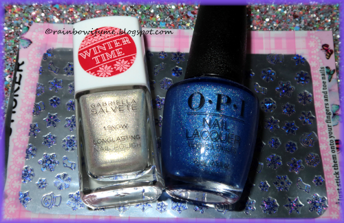 Gabriella Salvete: 1 Snow; OPI: LED Marquee