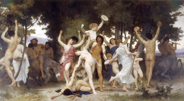 Bacchus,William Adolphe Bouguereau,myth painting