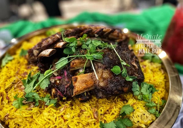 Ramadan Mubarak Iftar Platter, Nate-Box Sajian Di Menate Buffet Ramadhan 2022