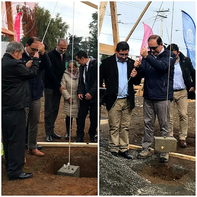 Osorno: Colocaron primeras piedras de futuras plazas “Las Américas” y “Wechenewen”