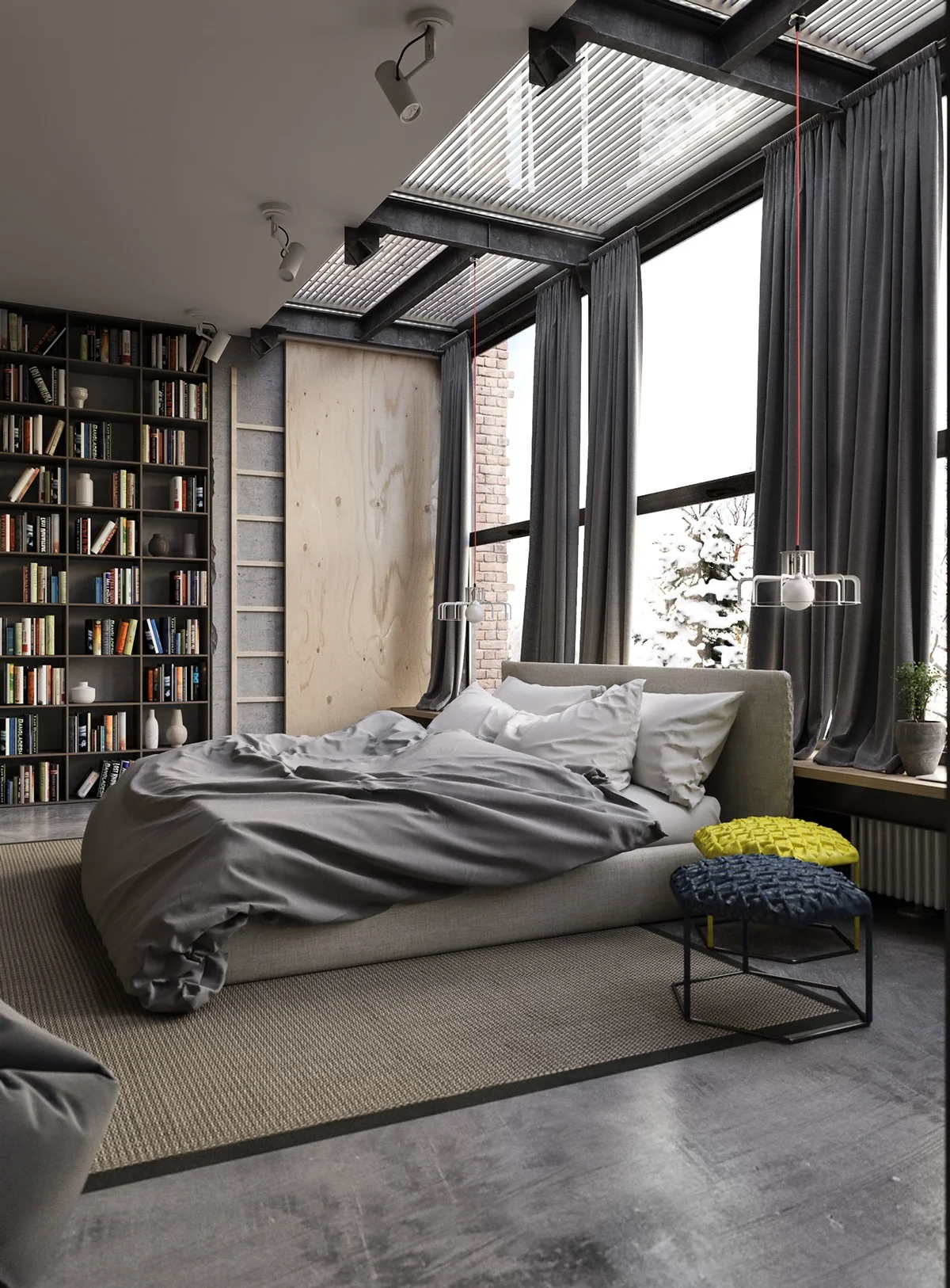 15 Compelling Industrial Bedroom Interior Designs That Will Make You Want Them