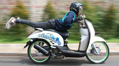 Honda scoopy balap | modifikasi