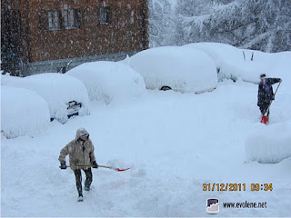 Chutes de neige conséquentes 31 décembre 2011 - Villa/Evolène