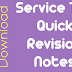 Service Tax quick Revision Notes