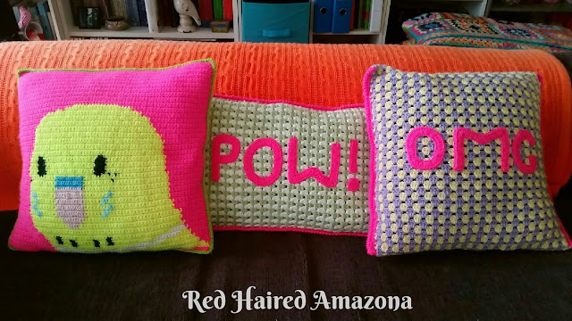 #crochetaddict #gingham #neon #budgie