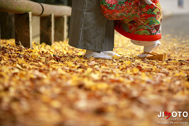 奈良の紅葉で前撮りロケーション撮影