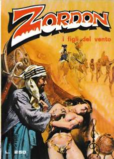 Zordon 35 [I figli del vento] - 31 Agosto 1976 | CBR 215 dpi | Mensile | Fumetti | Erotico | Fantascienza
IL VOLUME CONTIENE MATERIALE V.M.18 - NON PRELEVARE SE MINORENNI
Numero volumi : 51
Si tratta di una collana di fantascienza un po' particolare, in quanto essendo la trama basata sui viaggi temporali, il genere delle storie varia a seconda delle epoche, dal western agli antichi greci, dalla preistoria ai vichinghi ecc, naturalmente con i soliti e piacevoli intermezzi sexy. La storia inizia nella Luisiana del 1800, dove alcuni extraterrestri con a capo il «pensante» Zordon arrivano da Saturno per studiare il pianeta Terra e si insediano negli abissi del golfo del Messico.
Zordon, nel corso delle prime avventure, si impadronisce del cervello di Jane Marlowe, praticamente la protagonista della serie, realizza la macchina del tempo secondo gli insegnamenti del prof. Morrison e col corpo della ragazza inizia i viaggi nel tempo, vivendo storie di vario genere, dal passato al futuro con continui colpi di scena e notevoli cambiamenti nel filo conduttore della lunga saga.
Si tratta pertanto di una delle migliori serie di genere fantastico di quel periodo, con una trama originale e ben congegnata, i testi sono di Ennio Missaglia e Carmelo Gozzo. I disegni,molto curati, sono in gran parte di Bruno Marraffa, mentre la fascia dal 43 al 49 sono dello Studio Origa.
IL VOLUME CONTIENE MATERIALE V.M.18 - NON PRELEVARE SE MINORENNI