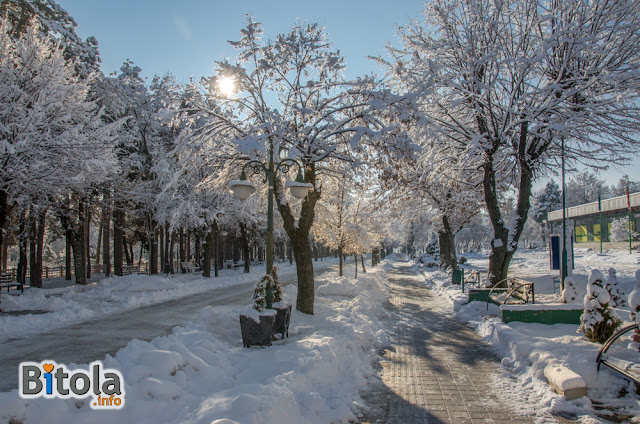 City Park, Bitola, Macedonia - 27.01.2019