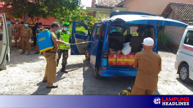 BUS DAN TRAVEL DIBERHENTIKAN PETUGAS GABUNGAN DI PUGUNG, ANTISIPASI COVID 19