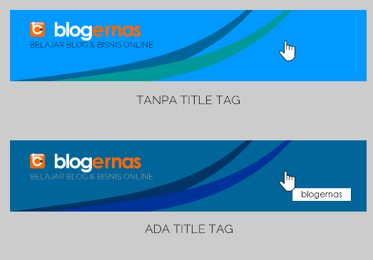 Cara Menyisipkan Title Tag pada Gambar Header Blog