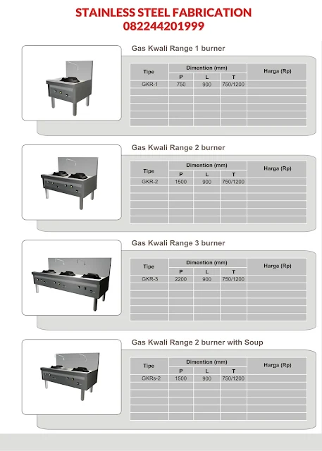 pembuatan kompor gas stainless