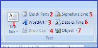 Tab Insert Ms Word 2007