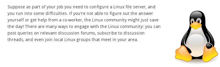 A comunidade Linux está sempre disposta a ajudar.