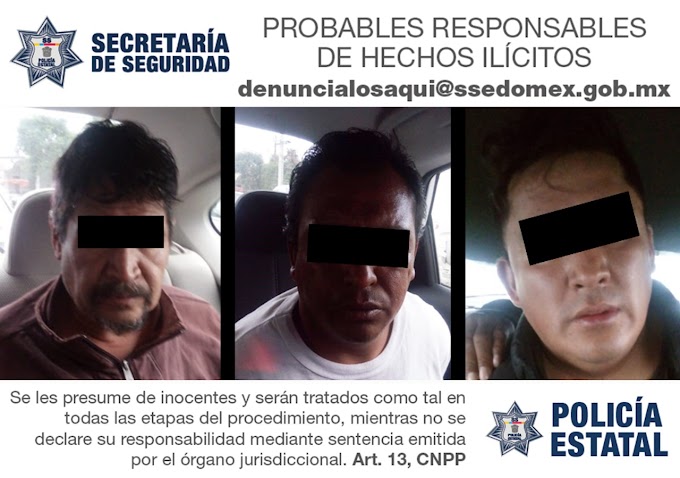 Detenidos responsables de asaltyo y balacera en Toluca