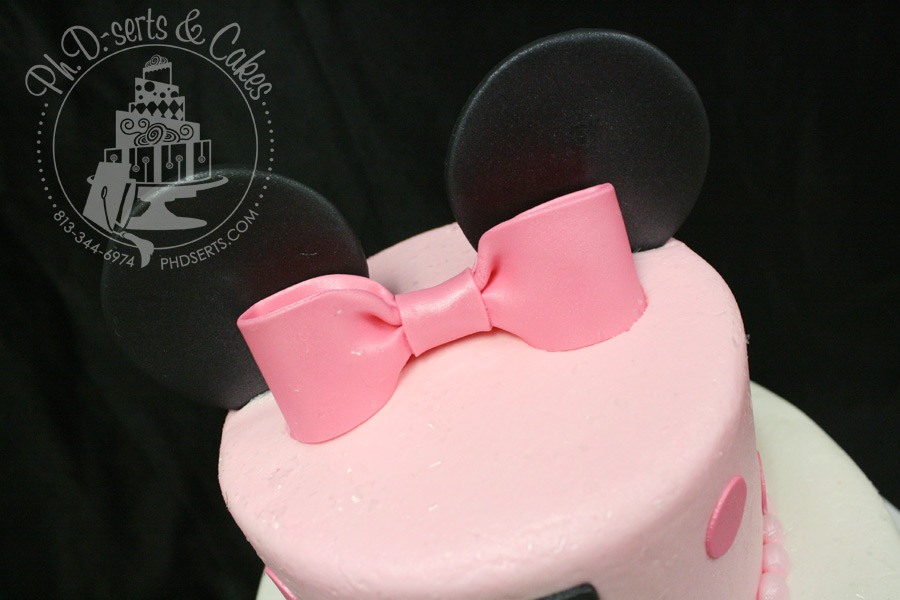 Cake Walk Minnie Mouse 1st Birthday Cake