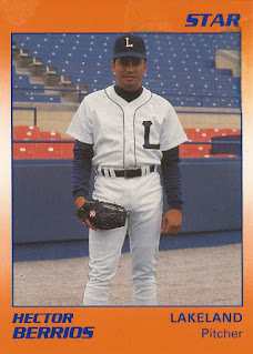 Hector Berrios 1990 Lakeland Tigers card