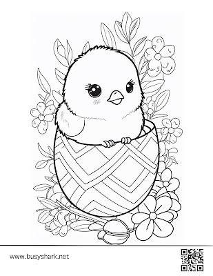 free spring coloring page,get ready to let your creativity run wild with these adorable Easter chick coloring pages!