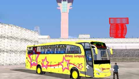  Bus Bintang Luragung  ini banyak sliweran di kota Cirebo Jet Bus Bintang Luragung Mod GTA SA Android