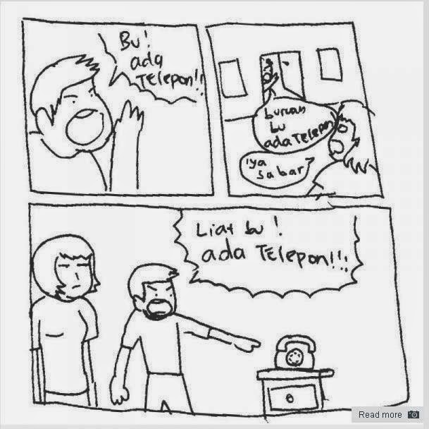 Gambar Lucu - Ada Telpon