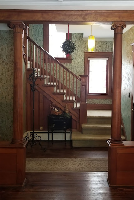 collonades and staircase 3 Elm St Newton NJ Authenticated Sears No 163 of Reuben Talmage