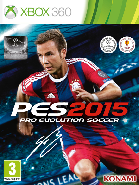 PES 2015 Xbox 360 Matio Götze capa