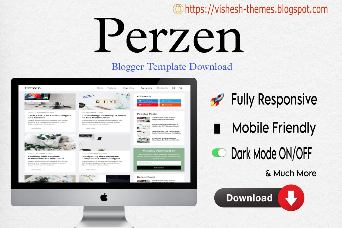 Perzen Blogger Template